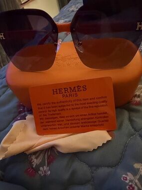 Hermès Gradient Lens Sunglasses in Orange